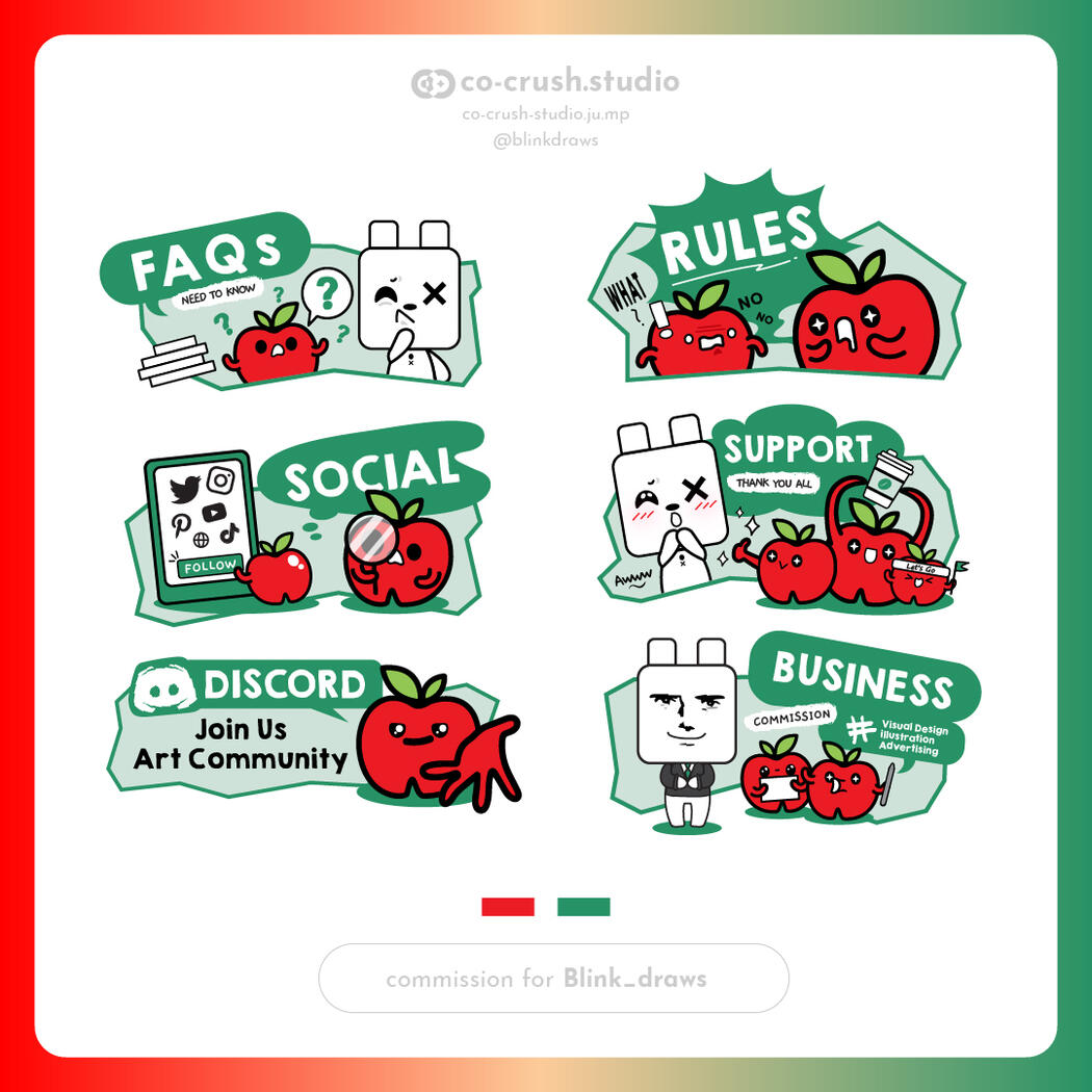 UNIQUE Panel : Blinkdraws | Client : Blink_draws