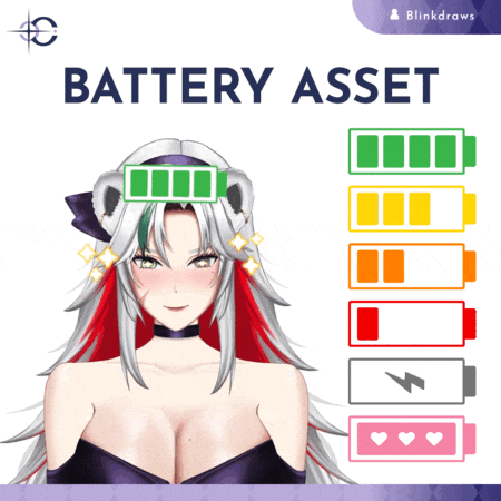 Battery Status Vtuber Asset