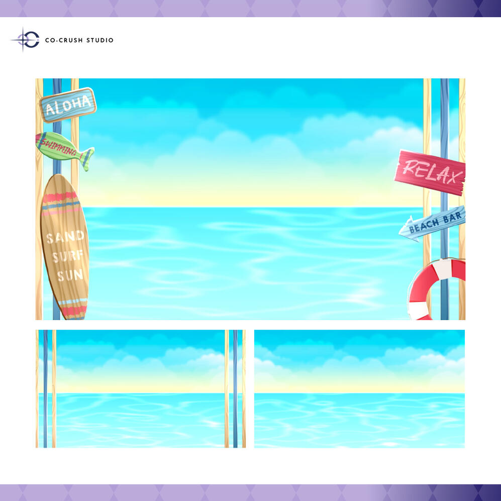 SKY AND SEA BEACH - Animated Background